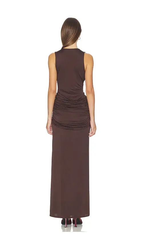Shona Joy Miro Sleeveless Plunged Maxi Dress | Thumbnail 3