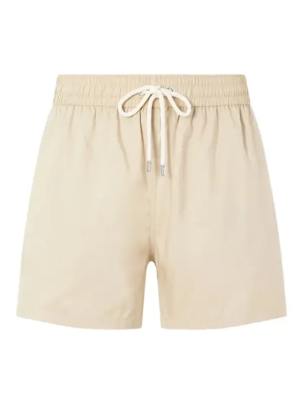 Rio Straight-Leg Mid-Length Linen-Blend Swim Shorts - Men Rio Straight-Leg Mid-Length Linen-Blend Swim Shorts - Men