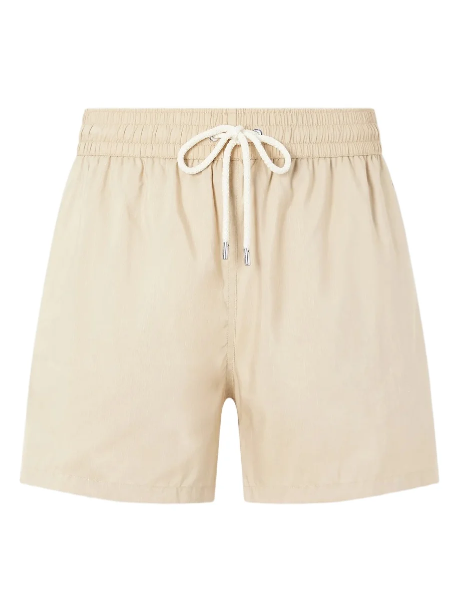 Rio Straight-Leg Mid-Length Linen-Blend Swim Shorts - Men Rio Straight-Leg Mid-Length Linen-Blend Swim Shorts - Men