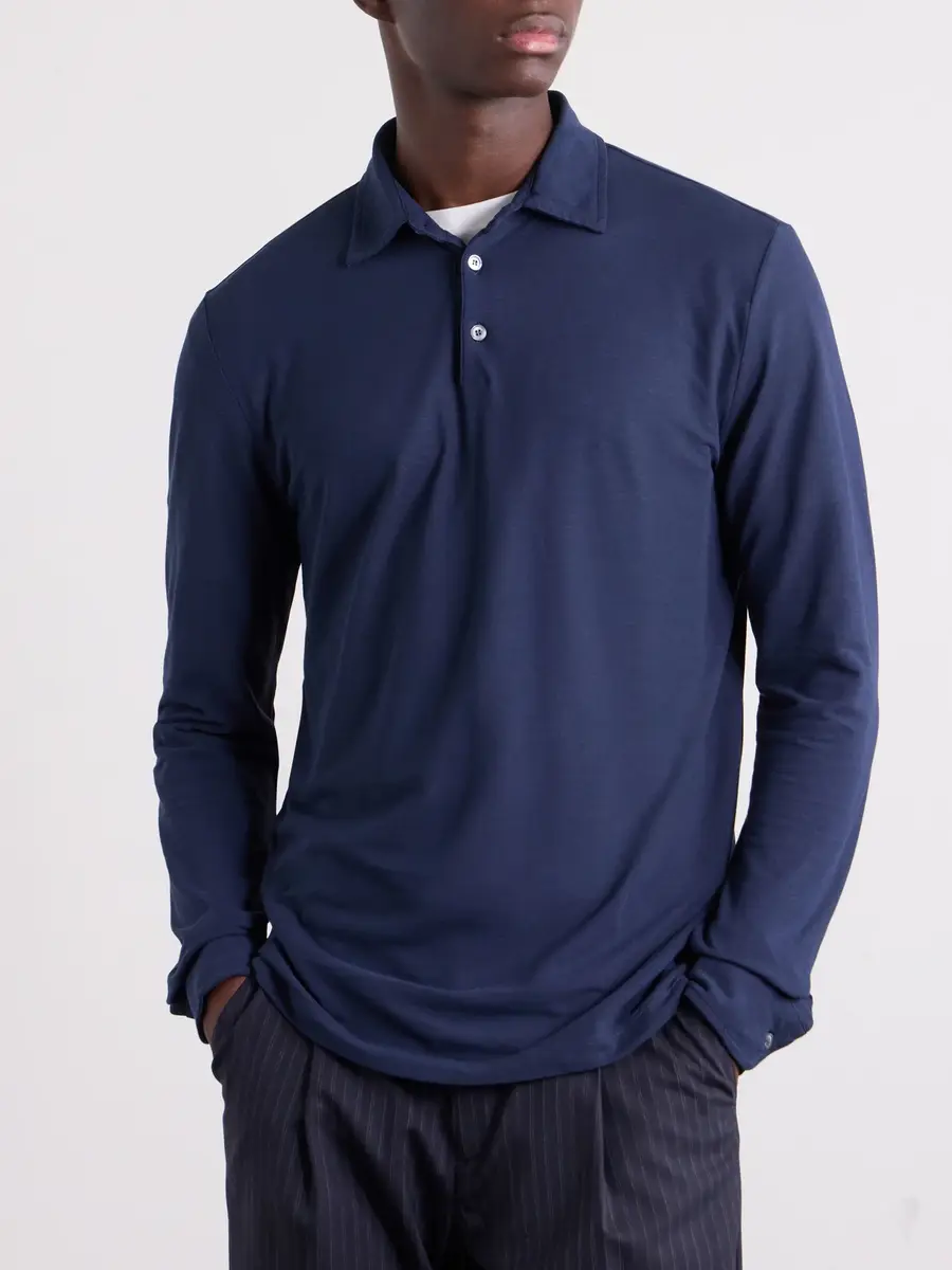 Slowear Zanone Slim-Fit IceCotton Piqué Polo Shirt - Men | Thumbnail 3 Slowear Zanone Slim-Fit IceCotton Piqué Polo Shirt - Men | Thumbnail 3