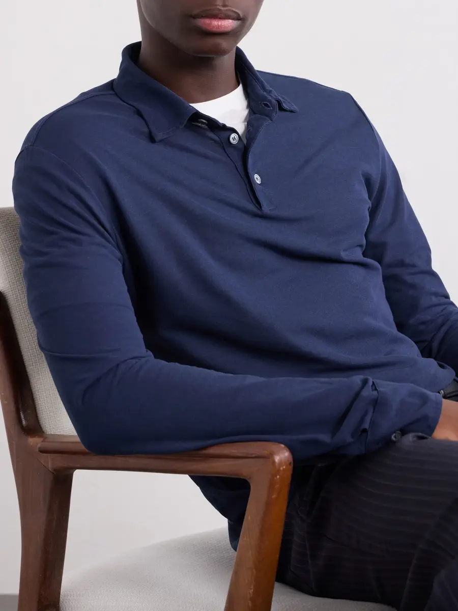 Slowear Zanone Slim-Fit IceCotton Piqué Polo Shirt - Men | Thumbnail 5 Slowear Zanone Slim-Fit IceCotton Piqué Polo Shirt - Men | Thumbnail 5