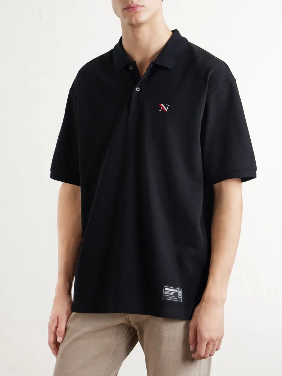 Neighborhood Logo-Appliquéd Embroidered Cotton-Piqué Polo Shirt - Men | Thumbnail 3 Neighborhood Logo-Appliquéd Embroidered Cotton-Piqué Polo Shirt - Men | Thumbnail 3
