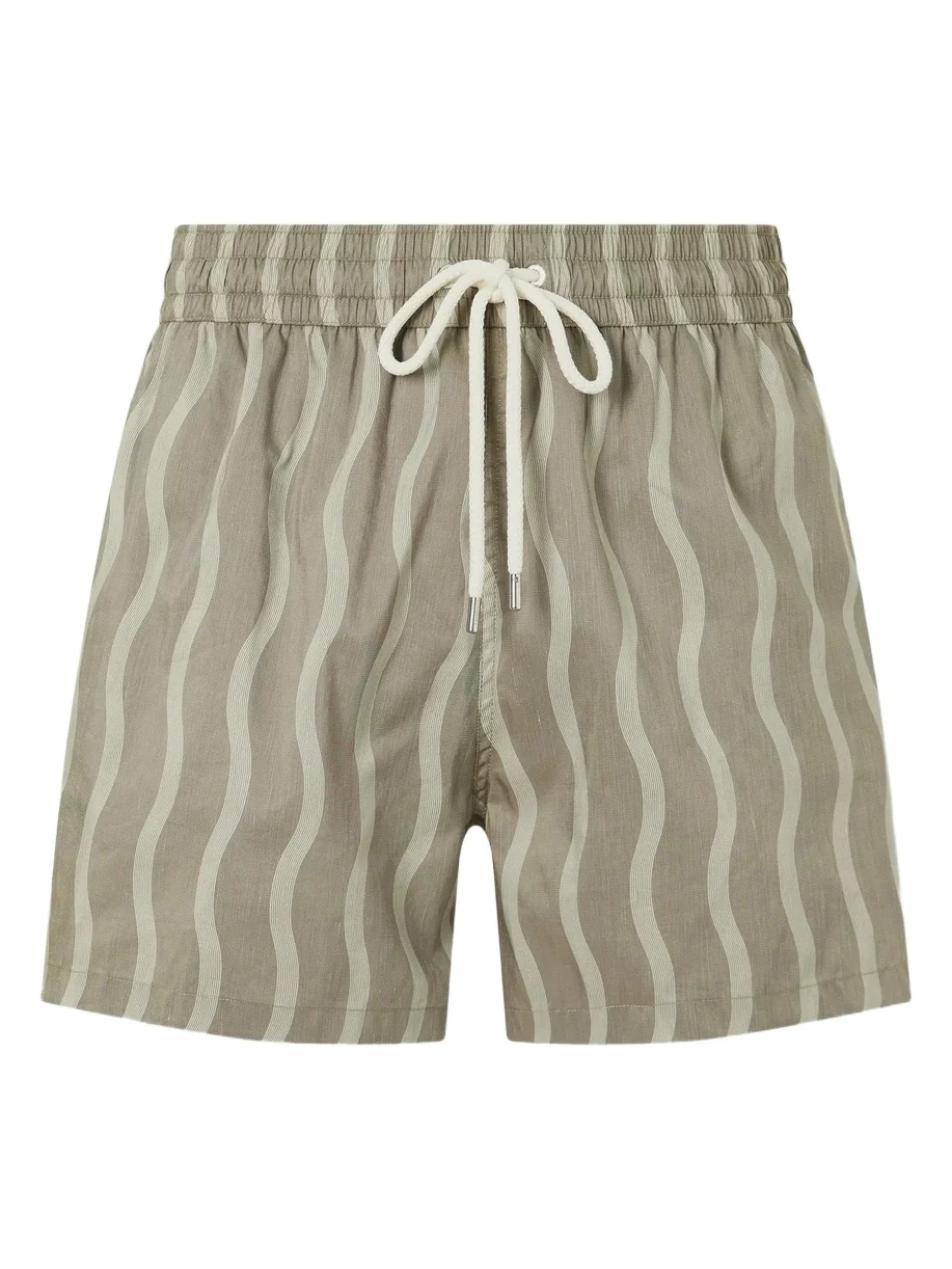 Rio Straight-Leg Mid-Length Printed Linen-Blend Swim Shorts - Men Rio Straight-Leg Mid-Length Printed Linen-Blend Swim Shorts - Men