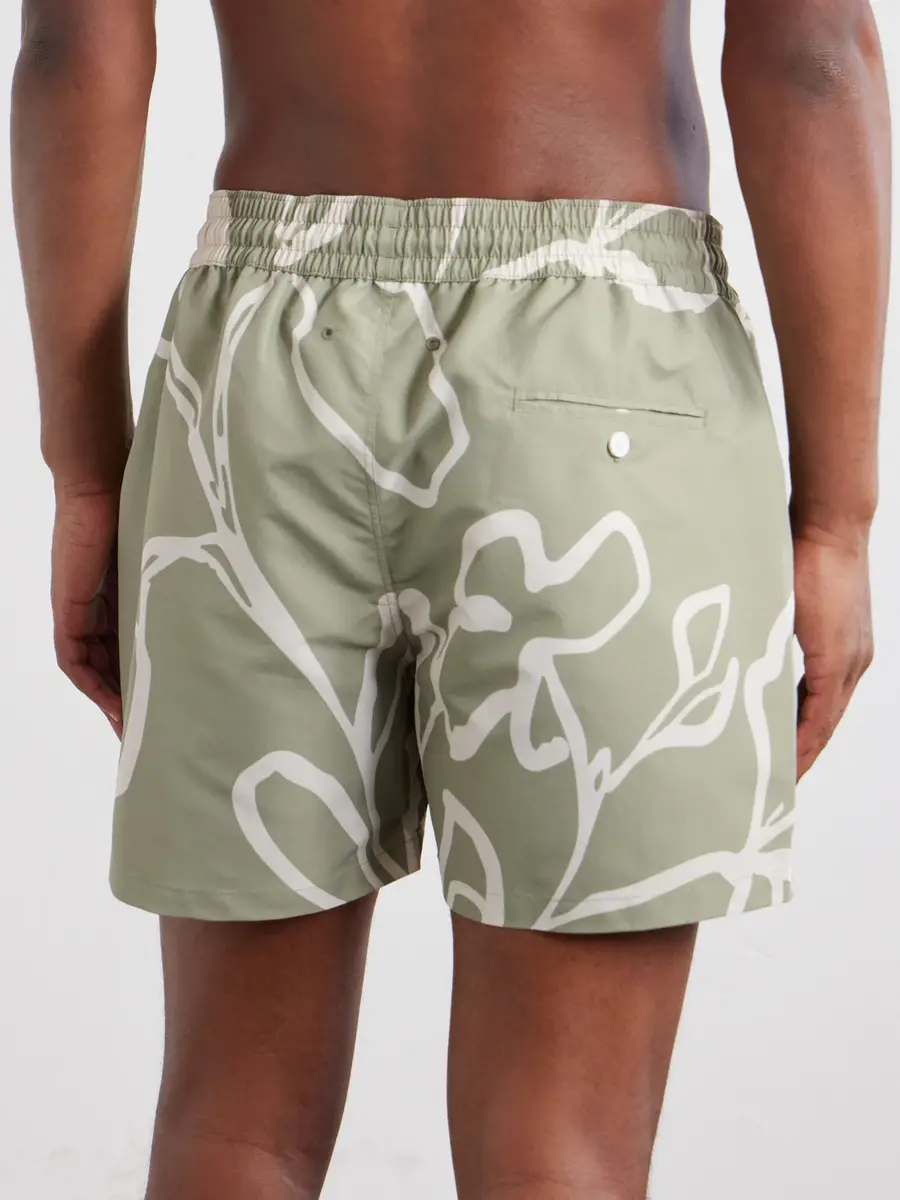 Frescobol Carioca Straight-Leg Mid-Length Printed Recycled Swim Shorts - Men | Thumbnail 3 Frescobol Carioca Straight-Leg Mid-Length Printed Recycled Swim Shorts - Men | Thumbnail 3
