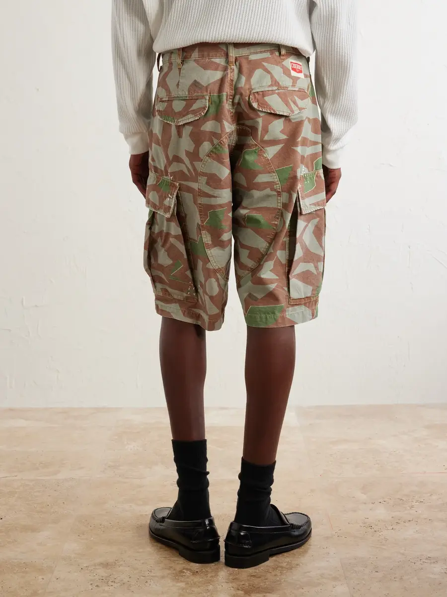 Cherry Los Angeles Wide-Leg Camouflage-Print Shorts - Men | Thumbnail 4 Cherry Los Angeles Wide-Leg Camouflage-Print Shorts - Men | Thumbnail 4