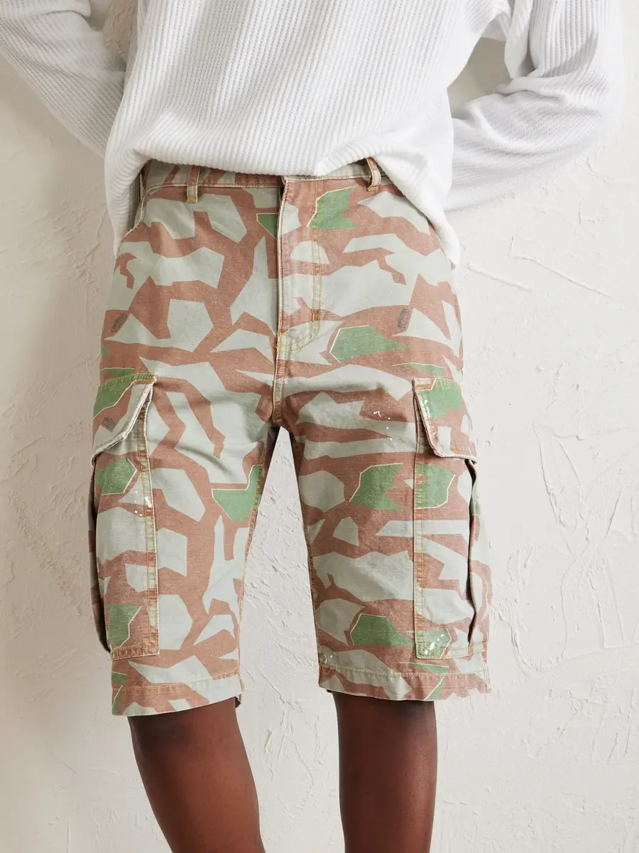 Cherry Los Angeles Wide-Leg Camouflage-Print Shorts - Men | Thumbnail 5 Cherry Los Angeles Wide-Leg Camouflage-Print Shorts - Men | Thumbnail 5