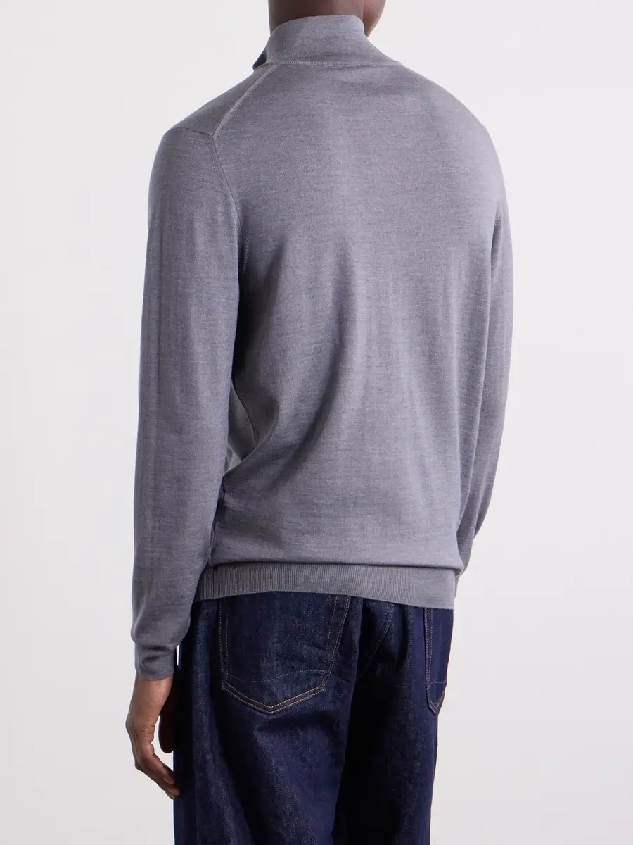 Slowear Zanone Flexwool Half-Zip Sweater - Men | Thumbnail 4 Slowear Zanone Flexwool Half-Zip Sweater - Men | Thumbnail 4