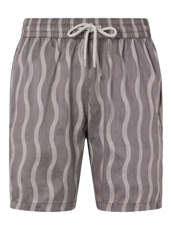 Rio Linen Blend Cabana Wave -Print Swim Short - Men Rio Linen Blend Cabana Wave -Print Swim Short - Men