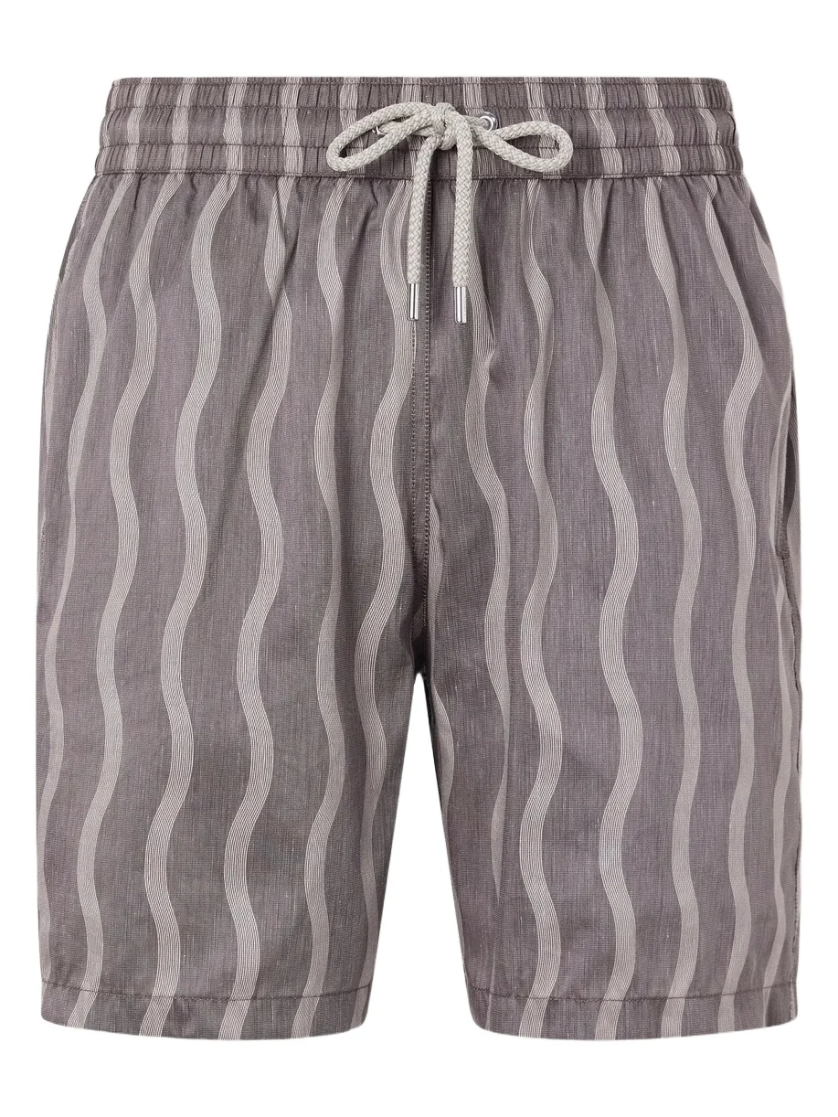 Rio Linen Blend Cabana Wave -Print Swim Short - Men Rio Linen Blend Cabana Wave -Print Swim Short - Men