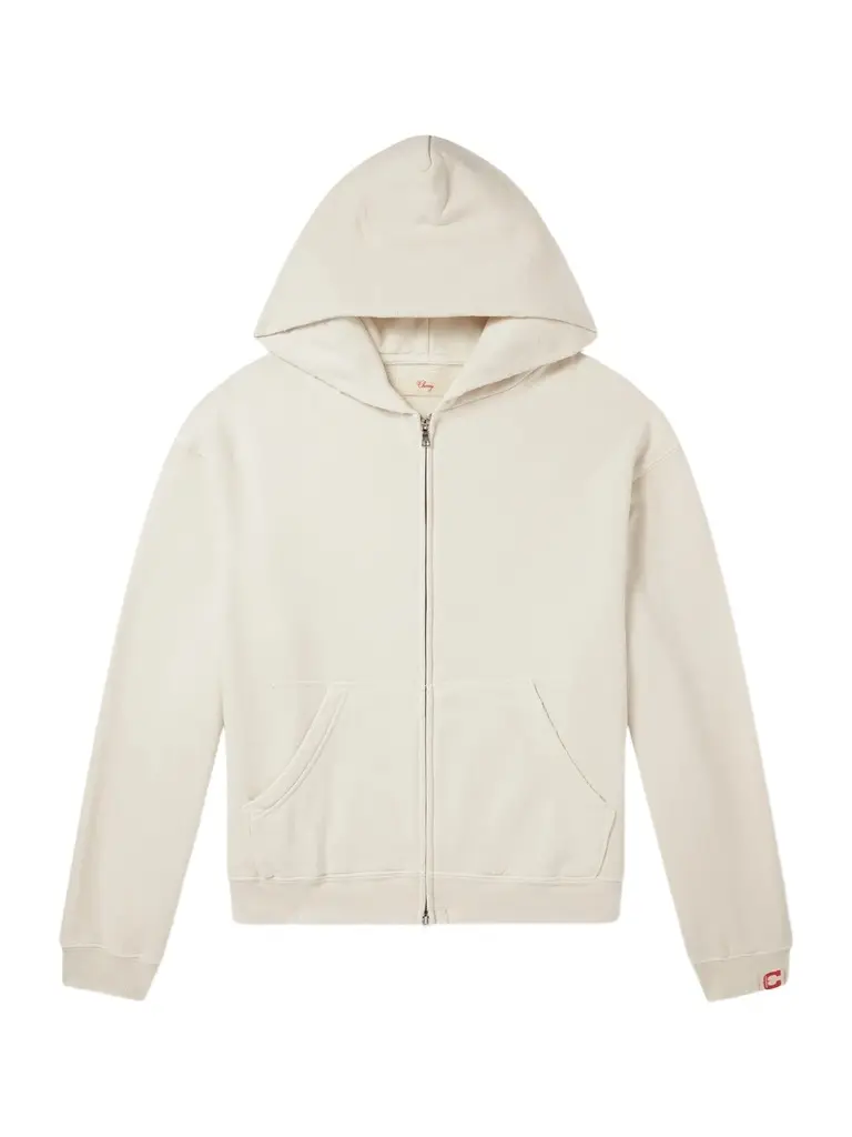 Cherry Los Angeles Distressed Cotton-Fleece Zip-Up Hoodies - Men | Image 1 Cherry Los Angeles Distressed Cotton-Fleece Zip-Up Hoodies - Men | Image 1