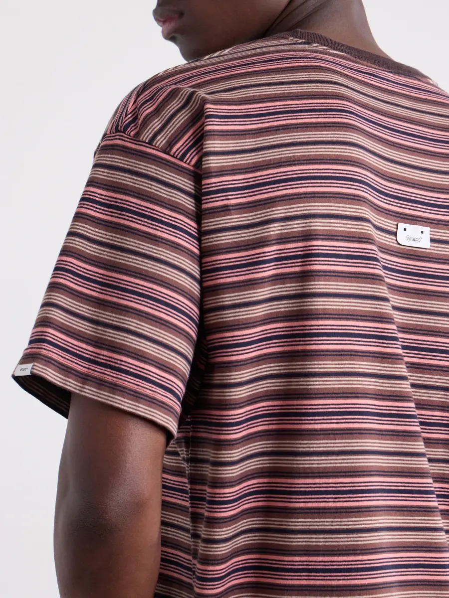 WTAPS Logo-Appliquéd Striped Cotton-Jersey T-Shirt - Men | Thumbnail 5 WTAPS Logo-Appliquéd Striped Cotton-Jersey T-Shirt - Men | Thumbnail 5
