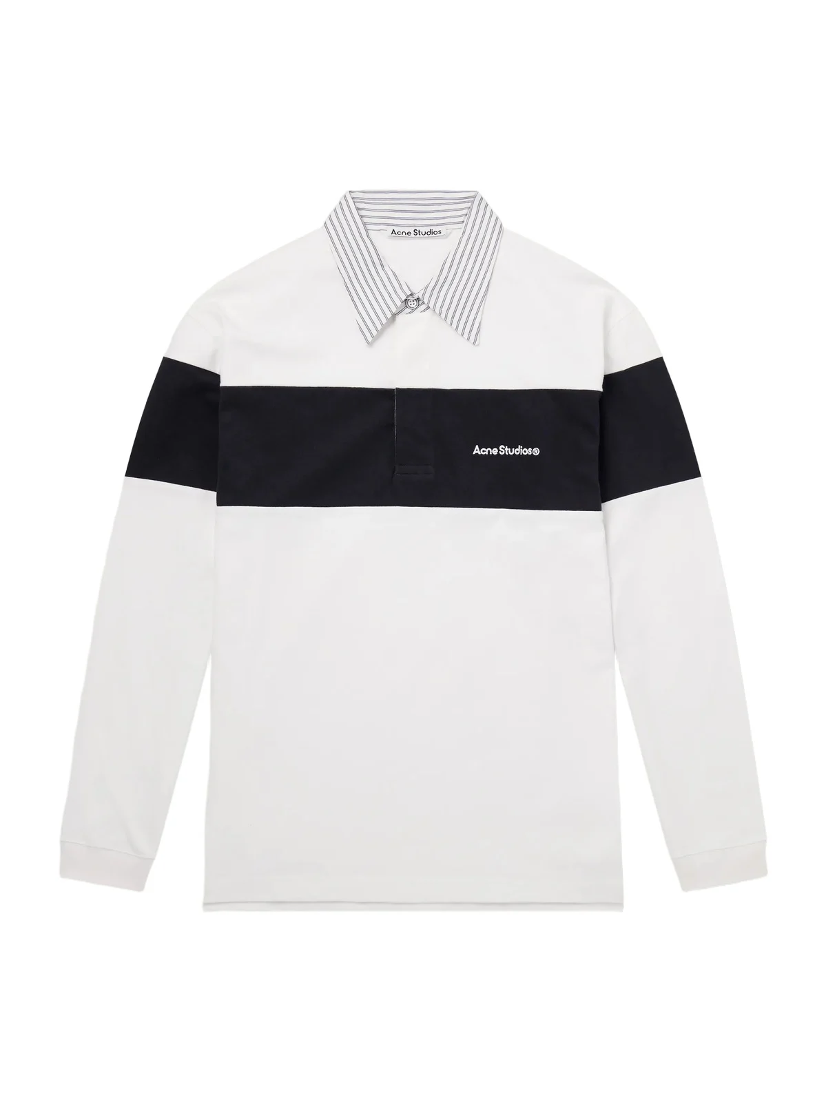 Acne Studios Logo-Embroidered Cotton-Jersey Polo Shirt - Men