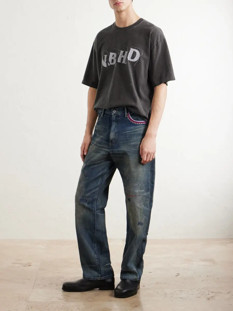 Neighborhood Logo-Printed Cotton-Jersey T-Shirt - Men | Thumbnail 2