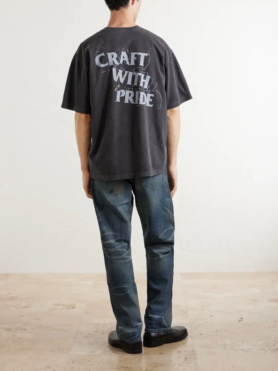 Neighborhood Logo-Printed Cotton-Jersey T-Shirt - Men | Thumbnail 4