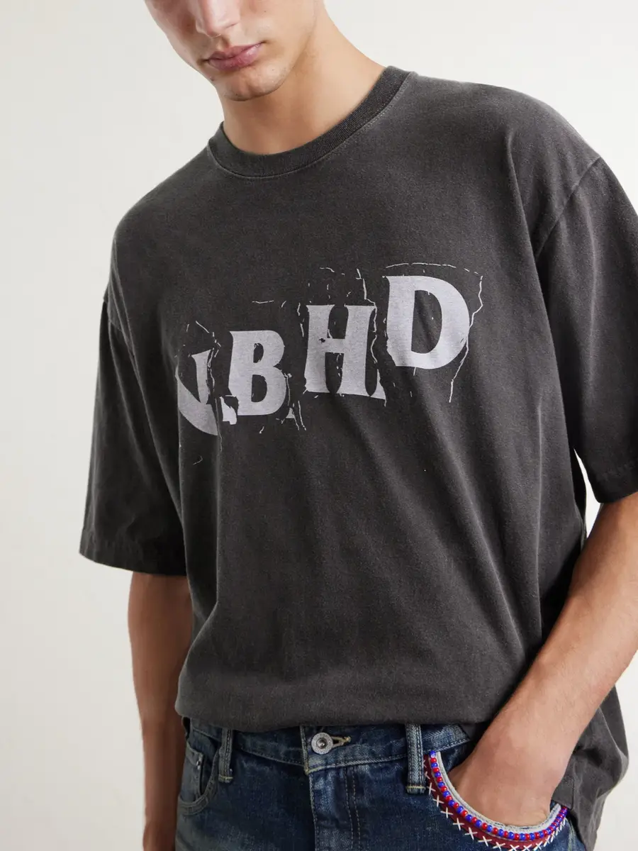 Neighborhood Logo-Printed Cotton-Jersey T-Shirt - Men | Thumbnail 5