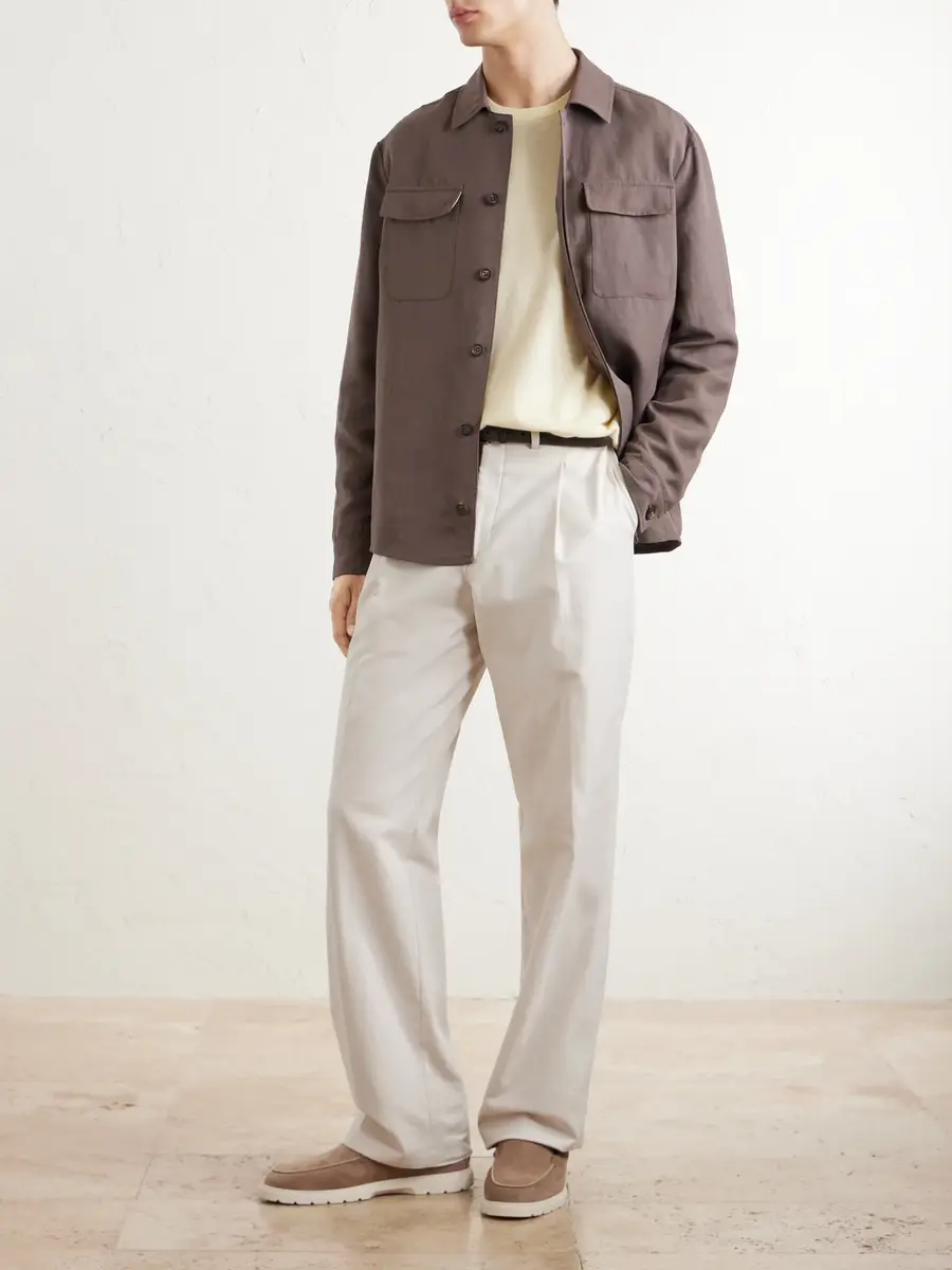ELEVENTY Lyocell and Linen-Blend Shirt - Men | Thumbnail 2 ELEVENTY Lyocell and Linen-Blend Shirt - Men | Thumbnail 2