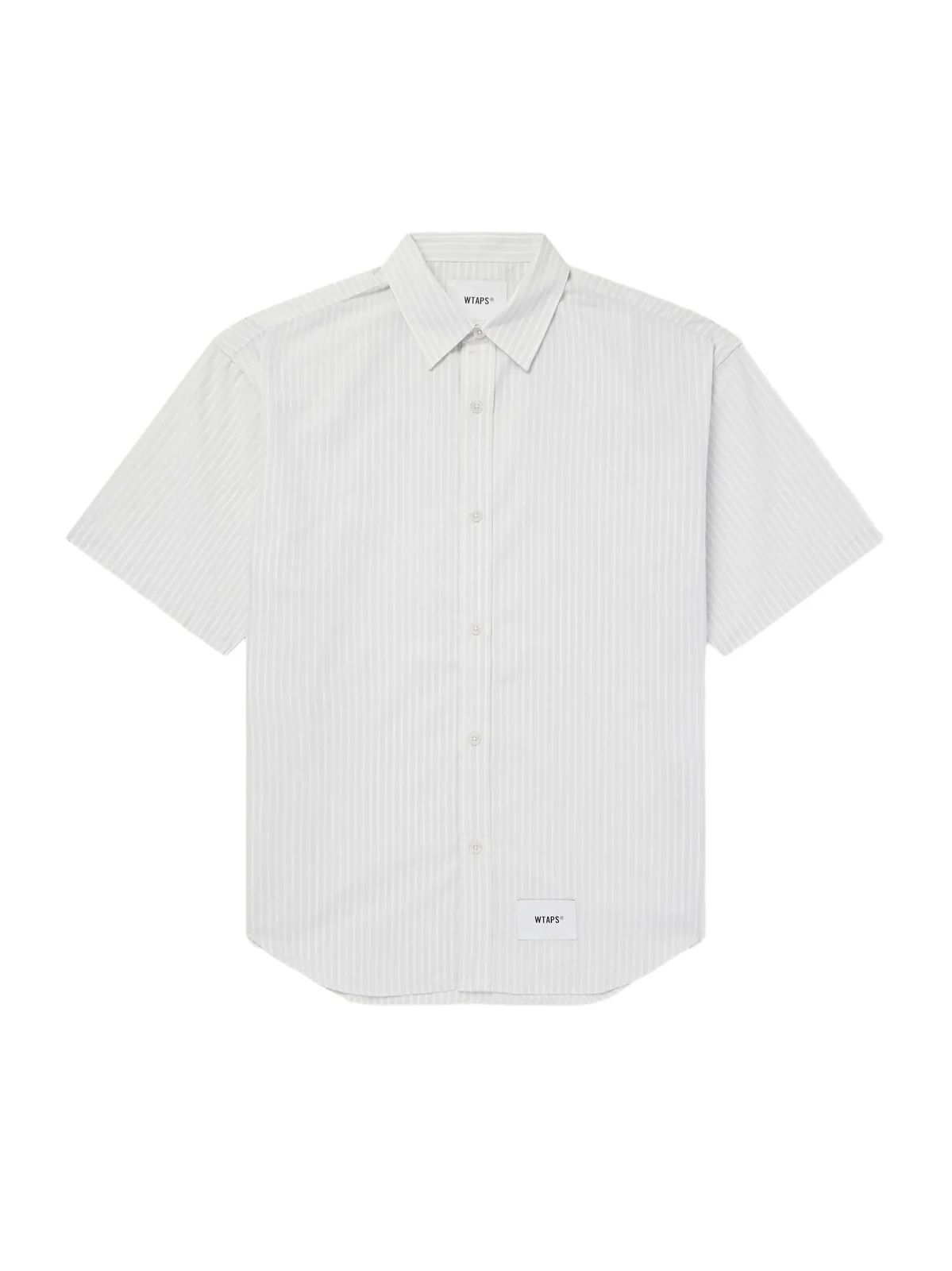 WTAPS Logo-Appliquéd Striped Poplin Shirt - Men