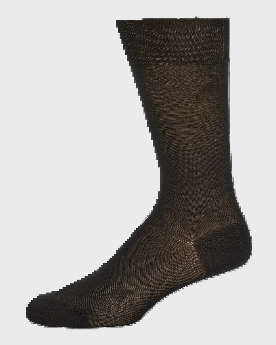 Bresciani Men's Knit Crew Socks | Thumbnail 2