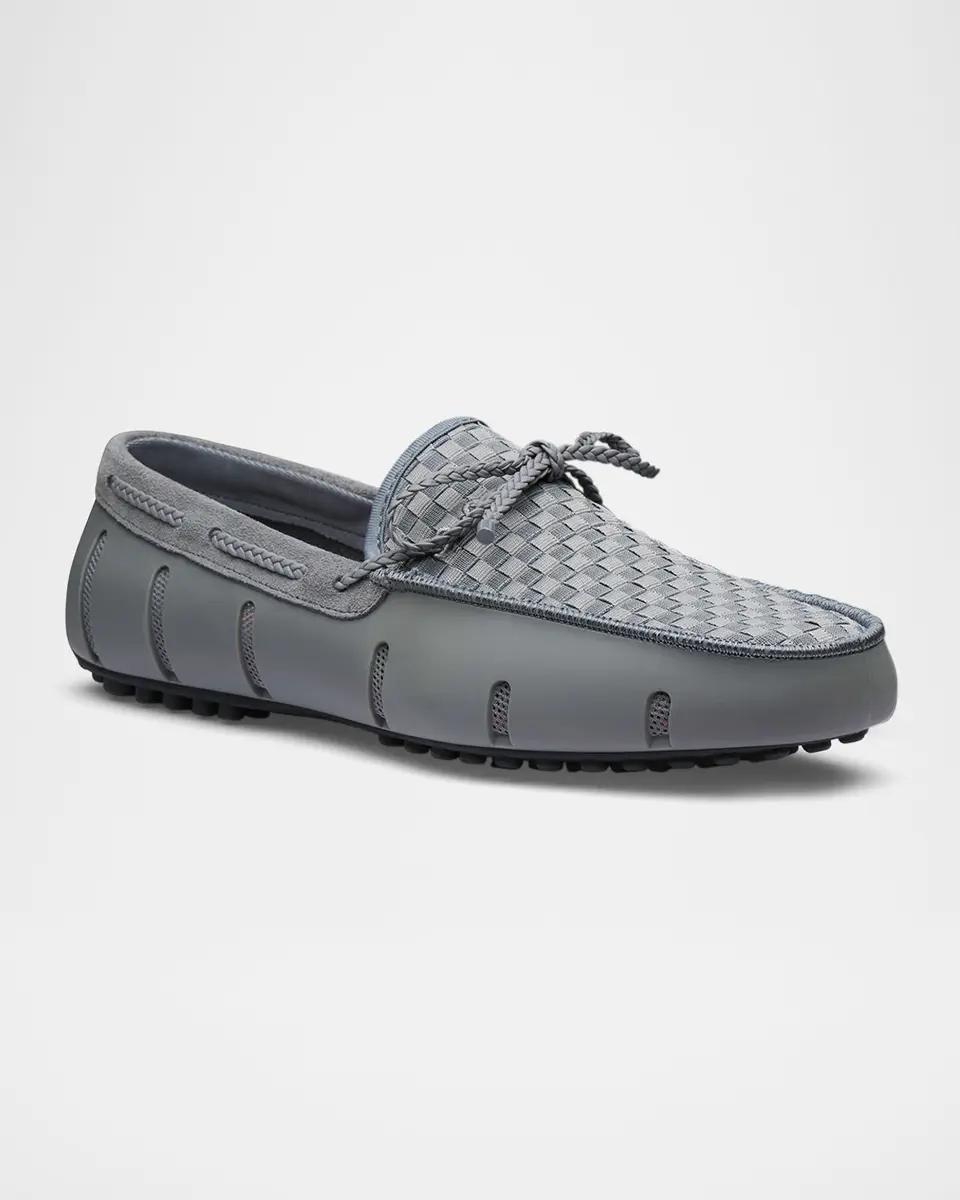 SWIMS Men's Woven Textile and Suede Drivers | Thumbnail 2