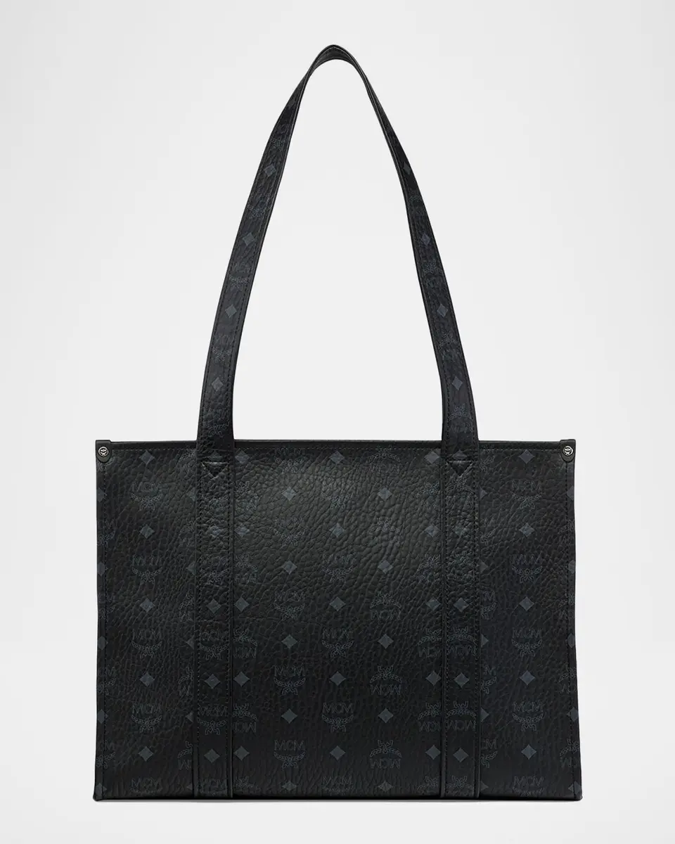 MCM Aren Visetos Canvas & Leather Large Tote Bag | Thumbnail 2