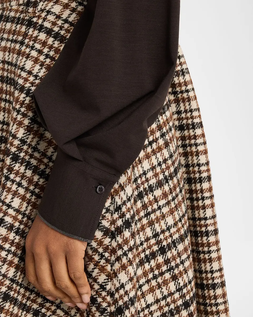 Brunello Cucinelli Turtleneck Draped Long-Sleeve Blouse | Thumbnail 5 Brunello Cucinelli Turtleneck Draped Long-Sleeve Blouse | Thumbnail 5