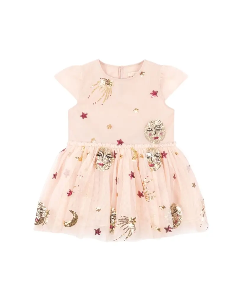 Konges Slojd Girl's Odette Sequined Tulle Dress, Size 18M-10 | Image 1 Konges Slojd Girl's Odette Sequined Tulle Dress, Size 18M-10 | Image 1