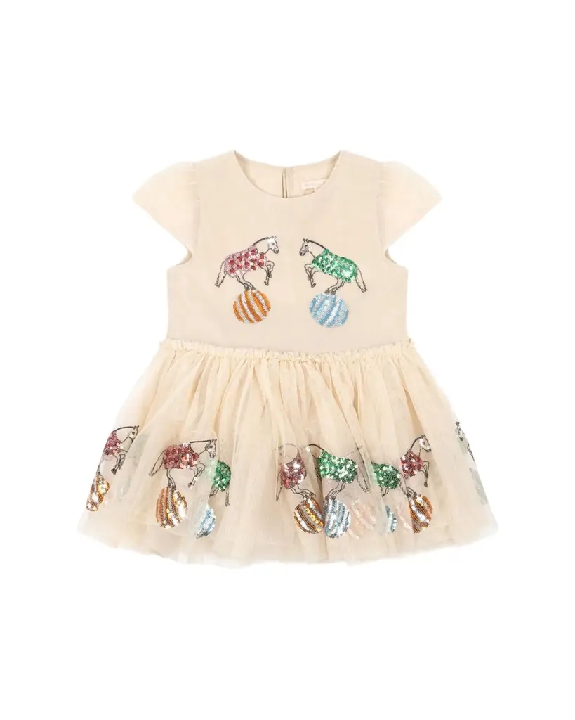 Konges Slojd Girl's Odette Sequined Tulle Dress, Size 18M-10 | Image 1 Konges Slojd Girl's Odette Sequined Tulle Dress, Size 18M-10 | Image 1