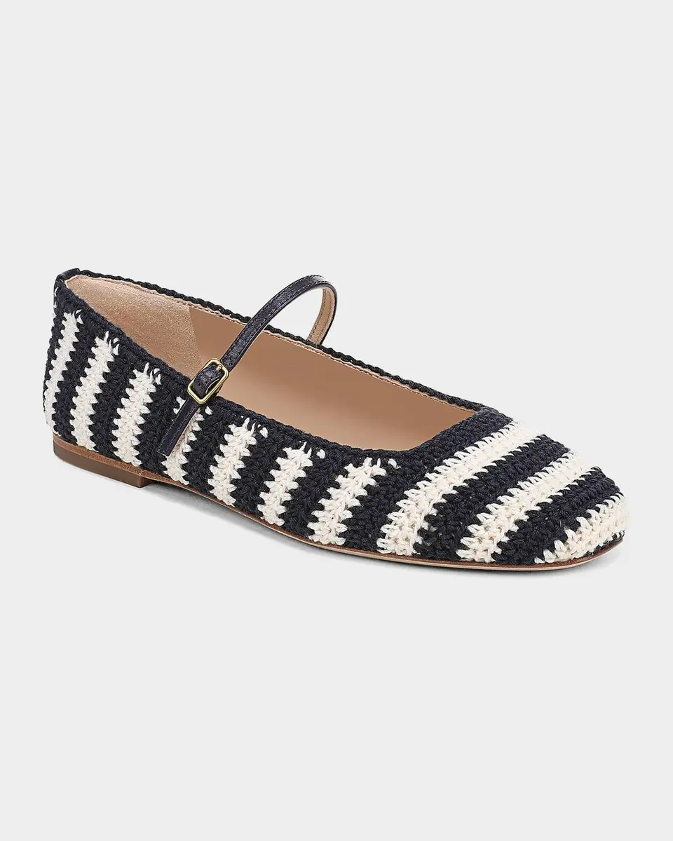 Veronica Beard Ellie Crochet Mary Jane Ballerina Flats | Thumbnail 6 Veronica Beard Ellie Crochet Mary Jane Ballerina Flats | Thumbnail 6