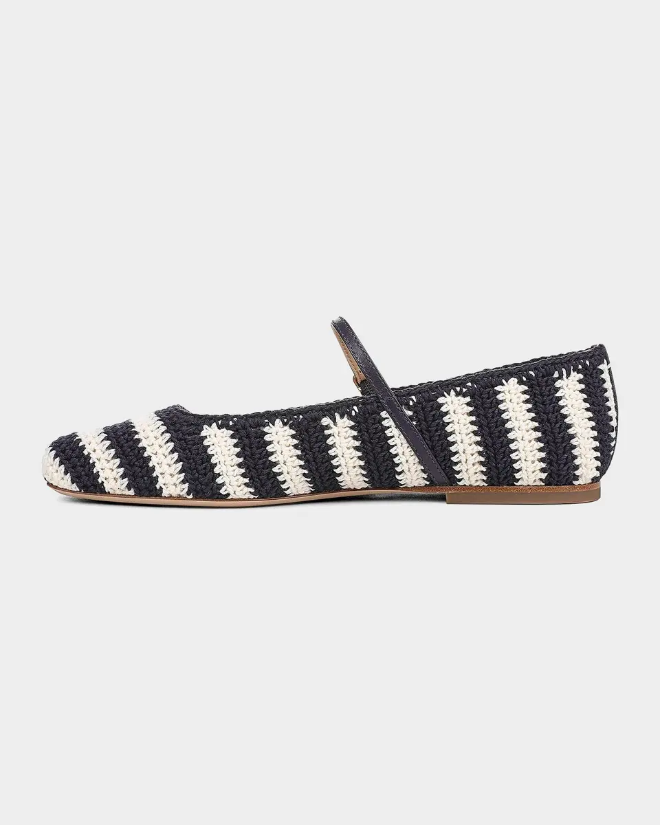 Veronica Beard Ellie Crochet Mary Jane Ballerina Flats | Thumbnail 8 Veronica Beard Ellie Crochet Mary Jane Ballerina Flats | Thumbnail 8