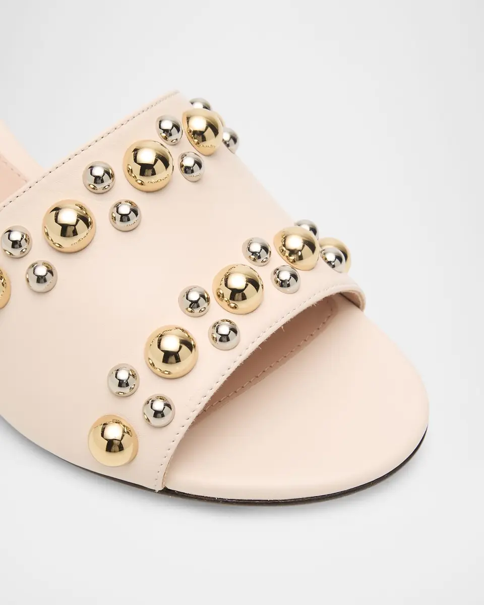 Stuart Weitzman 50mm Perry Embellished Leather Slide Sandals | Thumbnail 5 Stuart Weitzman 50mm Perry Embellished Leather Slide Sandals | Thumbnail 5