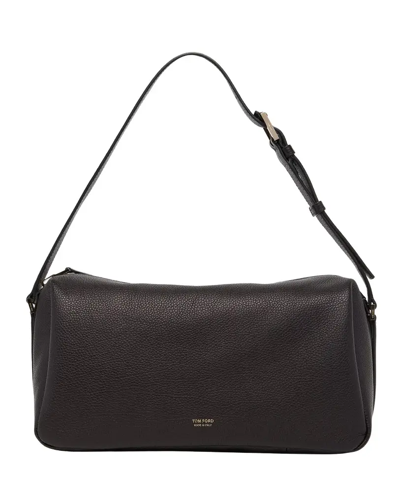 Tom Ford Grained Leather Shoulder Bag | Image 1 Tom Ford Grained Leather Shoulder Bag | Image 1