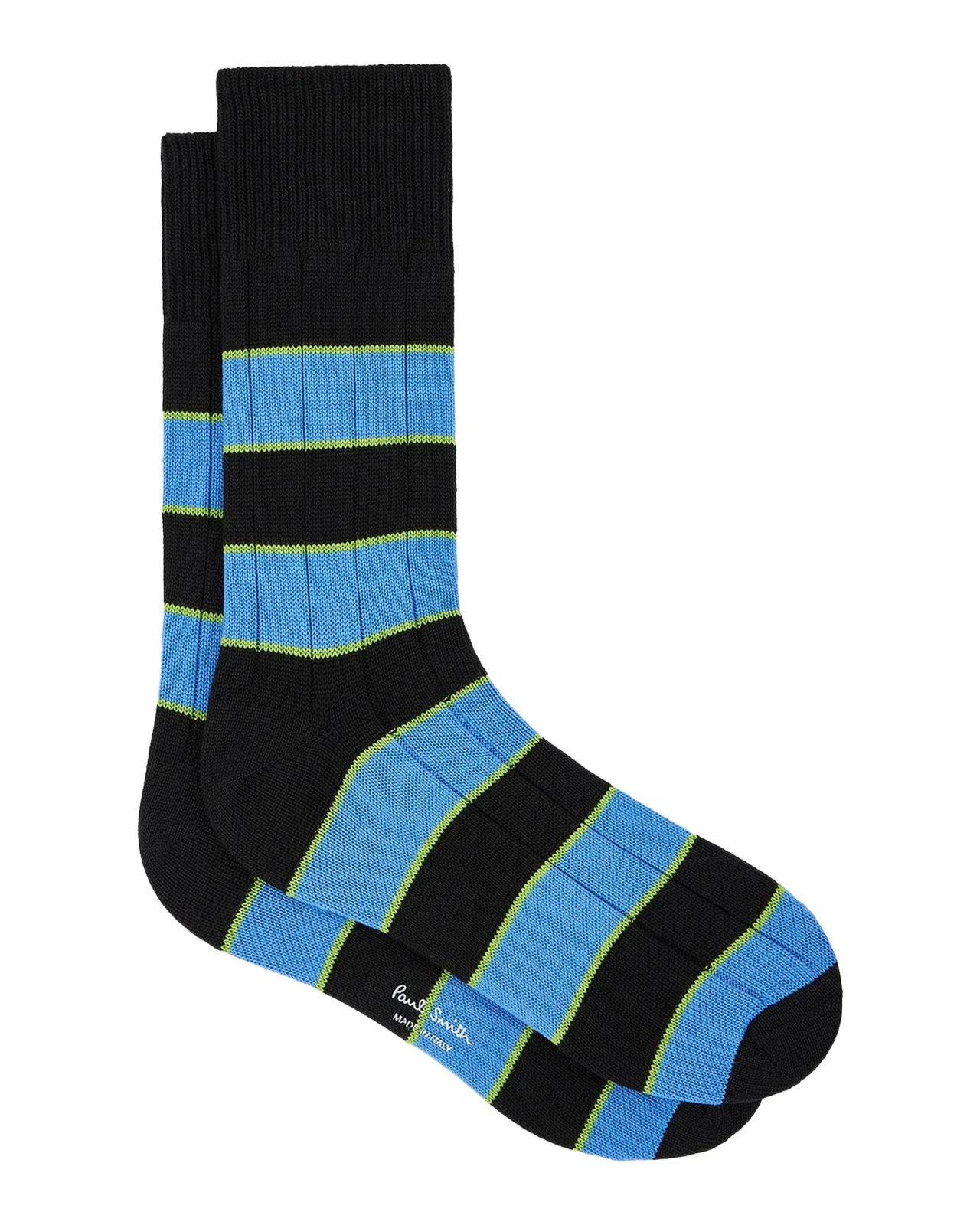 Paul Smith Men's Kennedy Contrast-Stripe Crew Socks