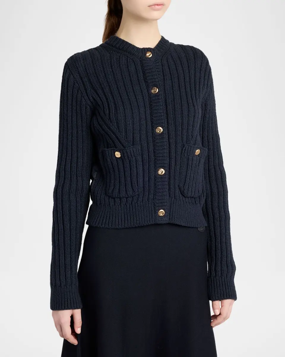 Moncler Padded Knit Cardigan | Thumbnail 4