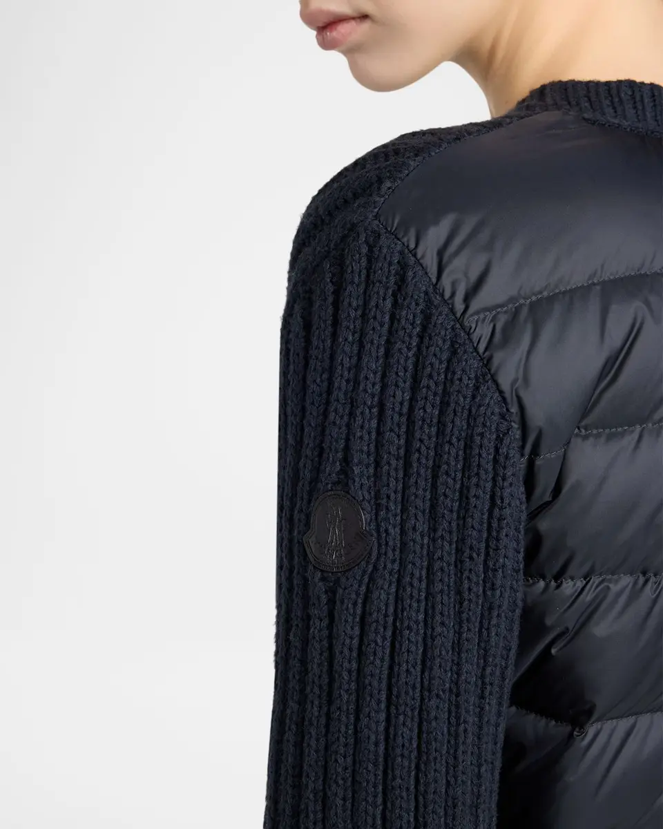Moncler Padded Knit Cardigan | Thumbnail 5