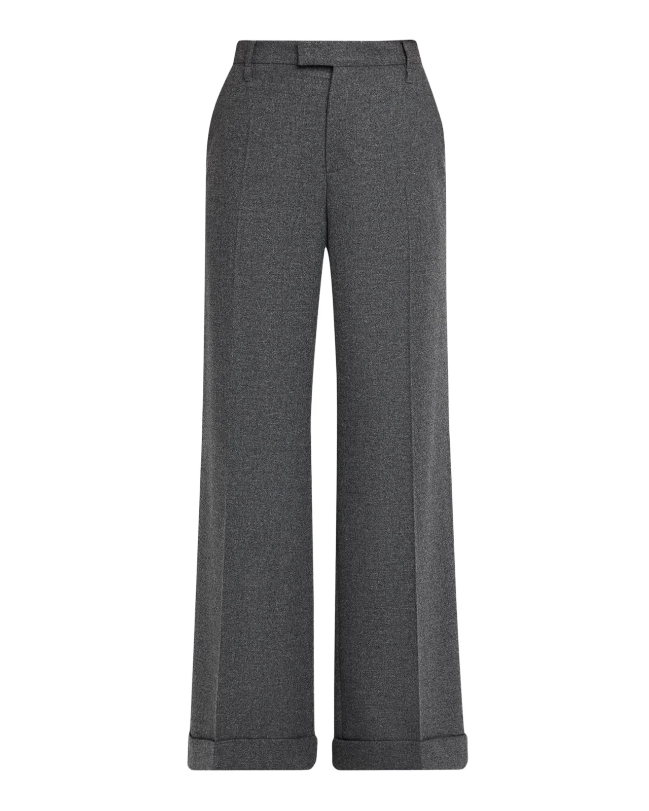 Brunello Cucinelli Cashmere-Wool Wide-Legs Trousers
