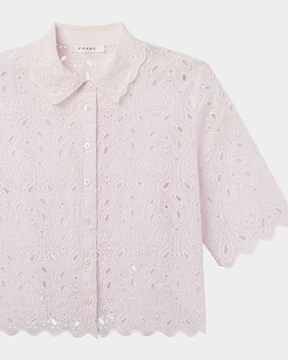 Frame The Paisley Eyelet Shirt | Thumbnail 8 Frame The Paisley Eyelet Shirt | Thumbnail 8