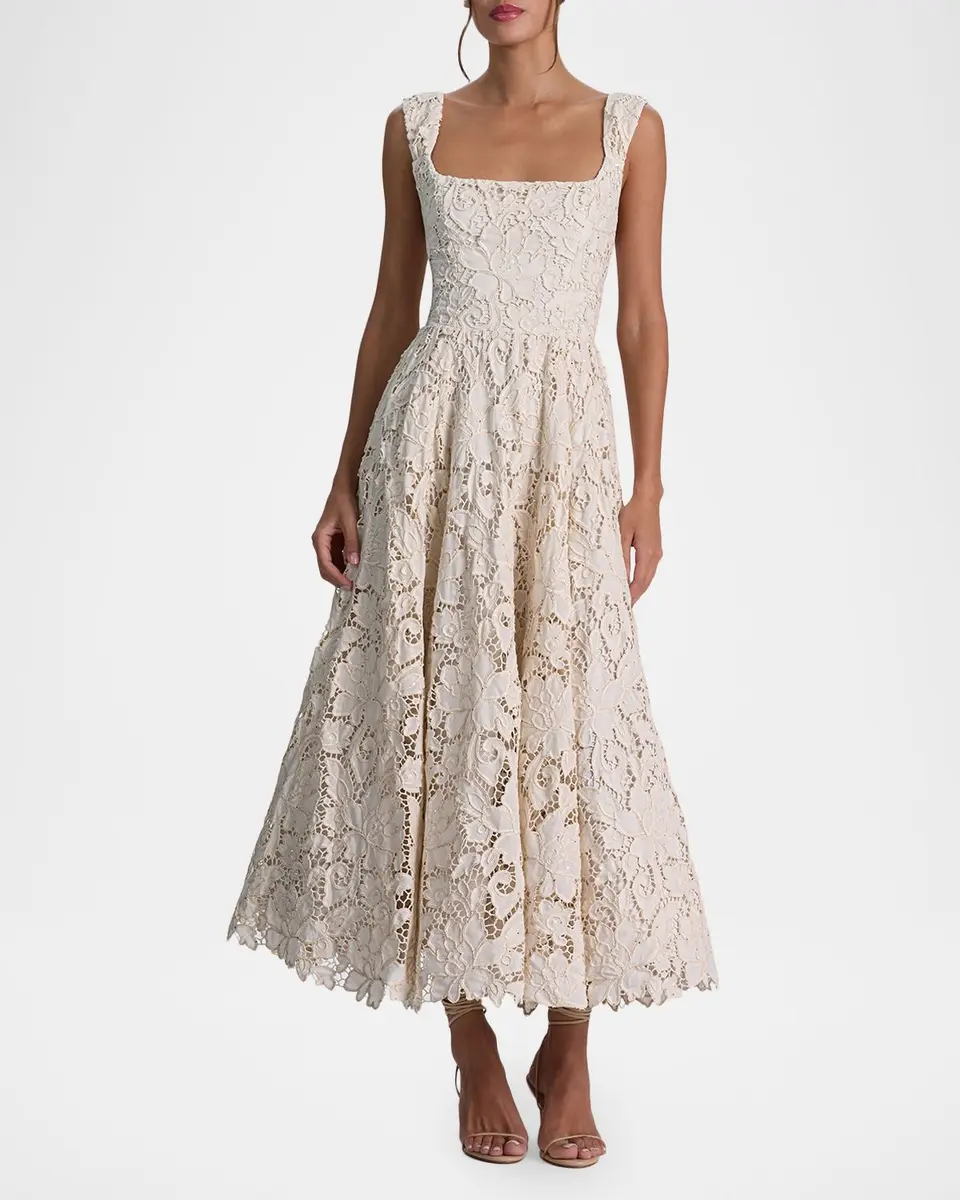 Alice + Olivia Esma Floral Embroidered Maxi Dress | Thumbnail 2 Alice + Olivia Esma Floral Embroidered Maxi Dress | Thumbnail 2