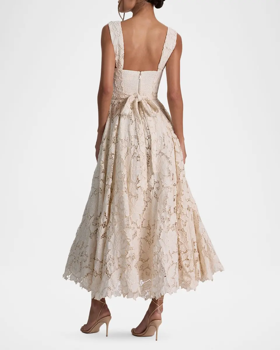 Alice + Olivia Esma Floral Embroidered Maxi Dress | Thumbnail 3 Alice + Olivia Esma Floral Embroidered Maxi Dress | Thumbnail 3