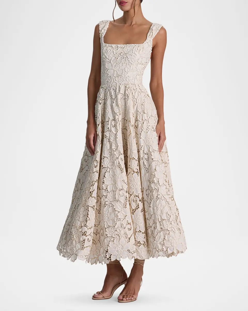 Alice + Olivia Esma Floral Embroidered Maxi Dress | Thumbnail 4 Alice + Olivia Esma Floral Embroidered Maxi Dress | Thumbnail 4