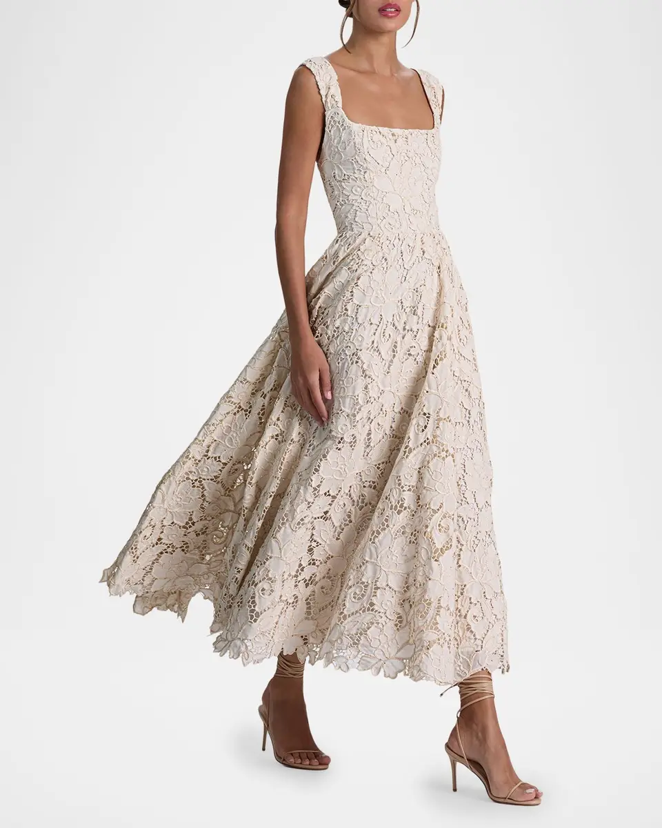 Alice + Olivia Esma Floral Embroidered Maxi Dress | Thumbnail 6 Alice + Olivia Esma Floral Embroidered Maxi Dress | Thumbnail 6