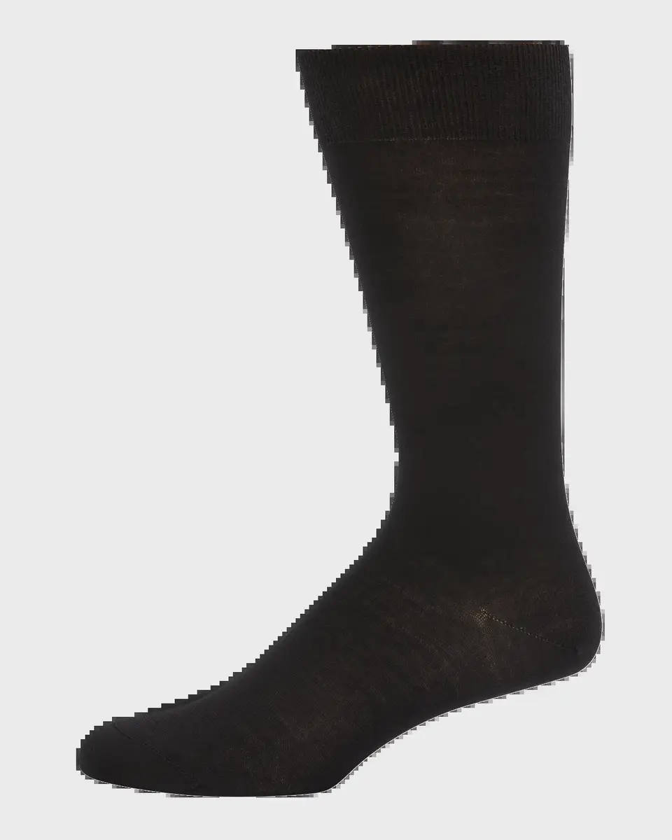 Bresciani Men's Knit Crew Socks | Thumbnail 2 Bresciani Men's Knit Crew Socks | Thumbnail 2