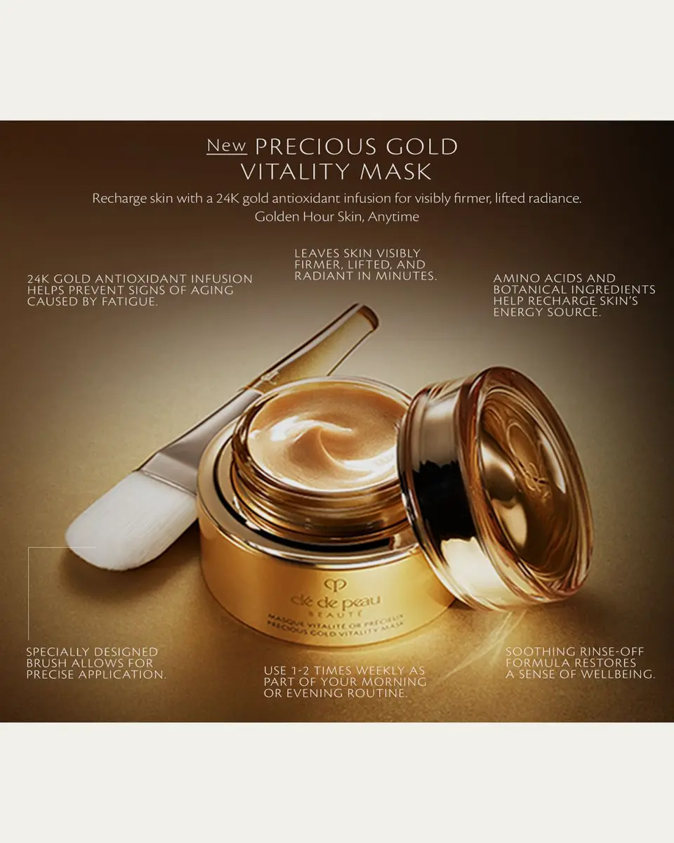 CLÉ DE PEAU BEAUTÉ Precious Gold Vitality Mask, 2.7 oz. | Thumbnail 4 CLÉ DE PEAU BEAUTÉ Precious Gold Vitality Mask, 2.7 oz. | Thumbnail 4