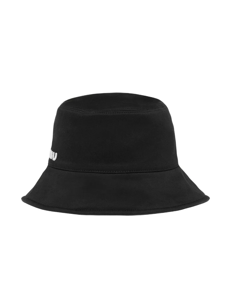 Miu Miu Drill Logo Canvas Bucket Bag