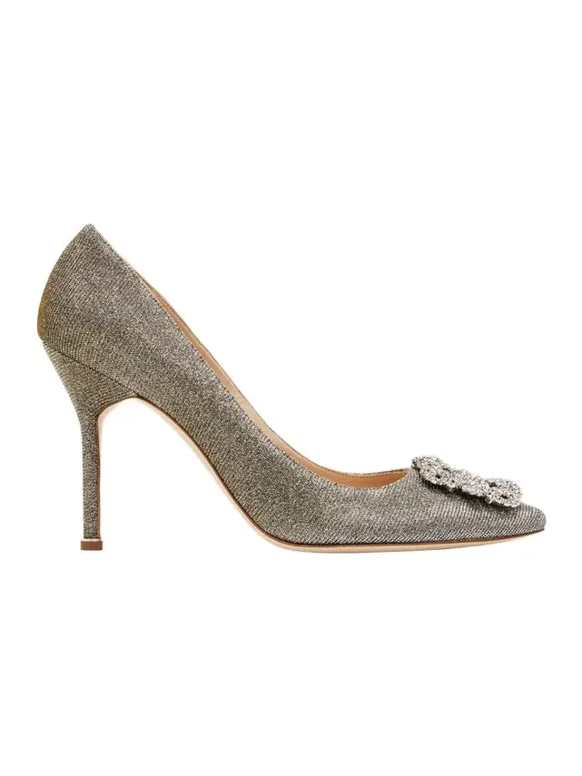 Hangisi 105mm Metallic Buckle Pumps