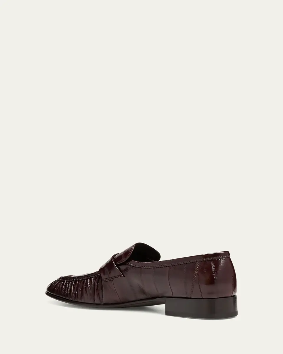 The Row Soft Leather Flat Loafers | Thumbnail 4