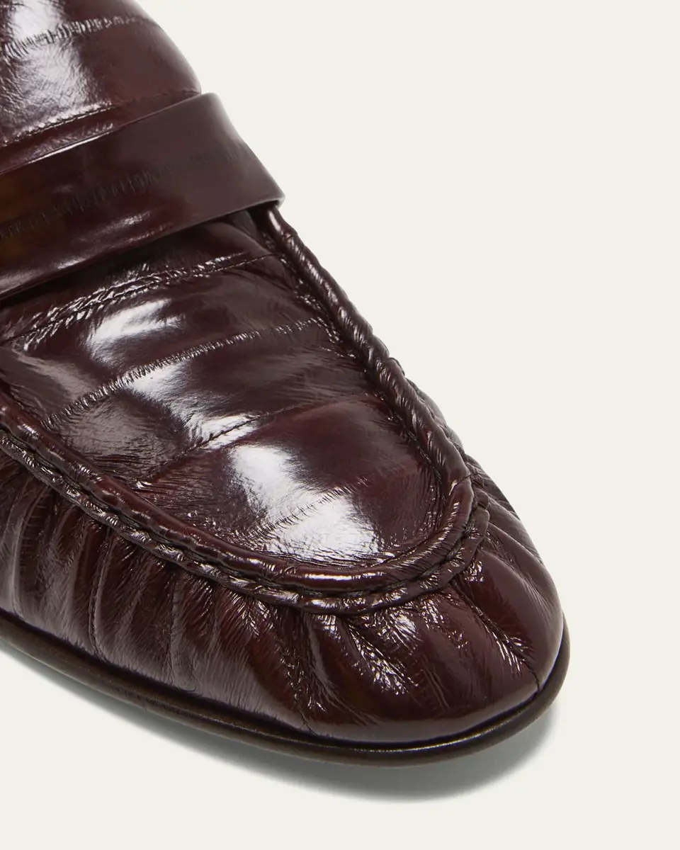 The Row Soft Leather Flat Loafers | Thumbnail 5