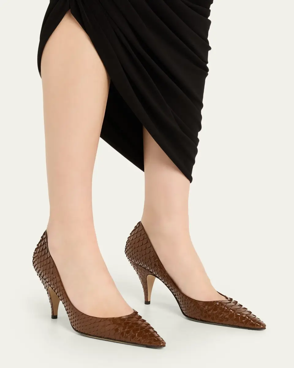 The Row Liisa Python Stiletto Pumps | Thumbnail 2