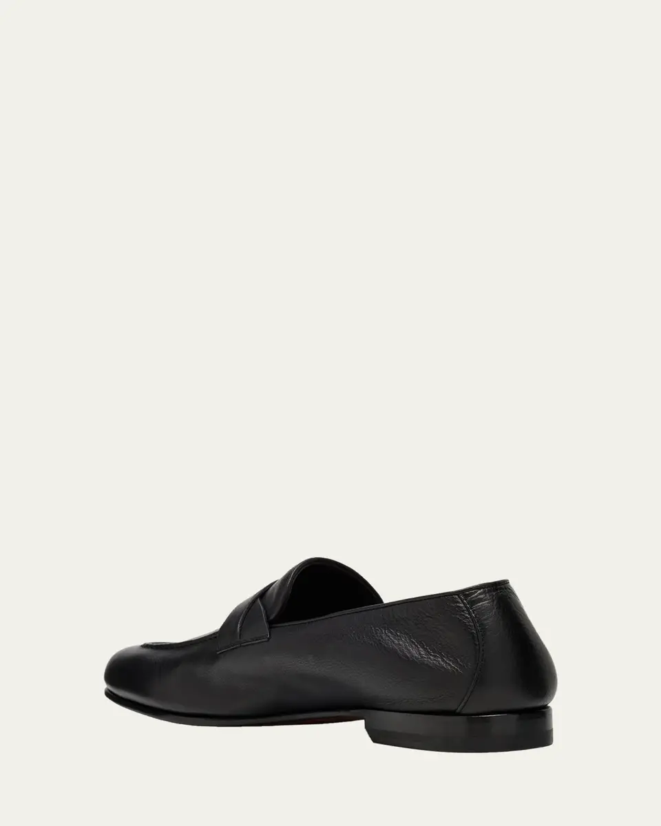 Tom Ford Men's Gigi Leather Twisted-Band Penny Loafers | Thumbnail 4 Tom Ford Men's Gigi Leather Twisted-Band Penny Loafers | Thumbnail 4