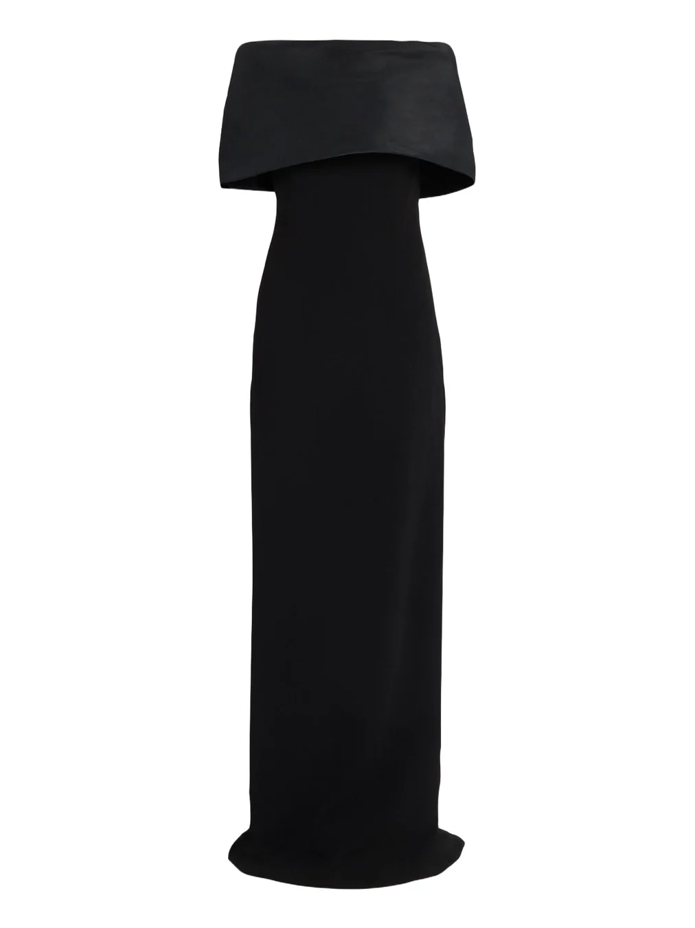 Off-Shoulder Draped Crepe Column Gown Off-Shoulder Draped Crepe Column Gown