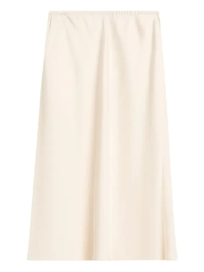 Pull-On Satin Slip Skirt